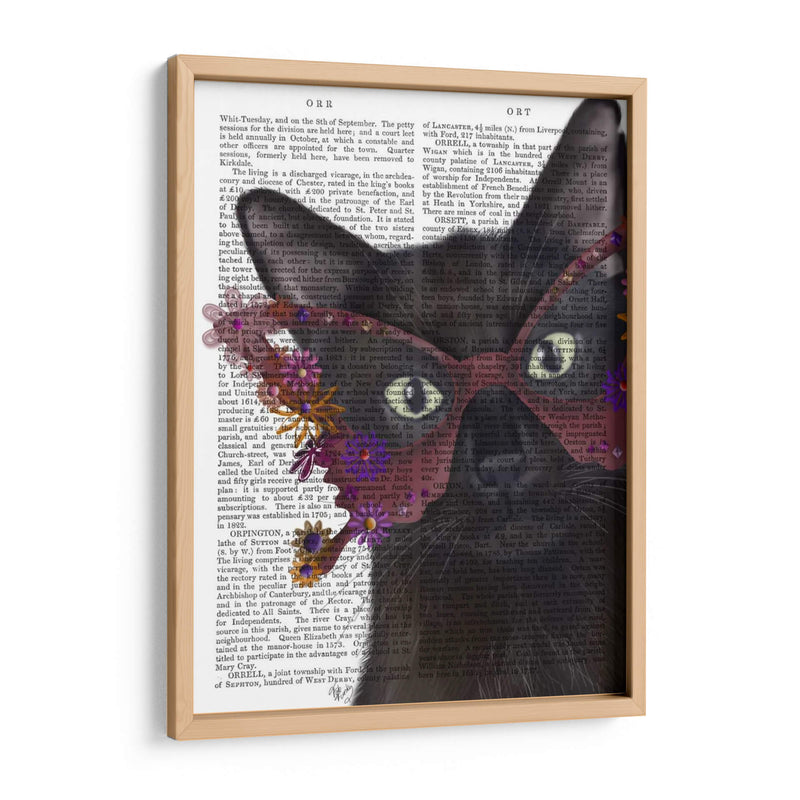 Gafas De Gato Y Flores - Fab Funky | Cuadro decorativo de Canvas Lab