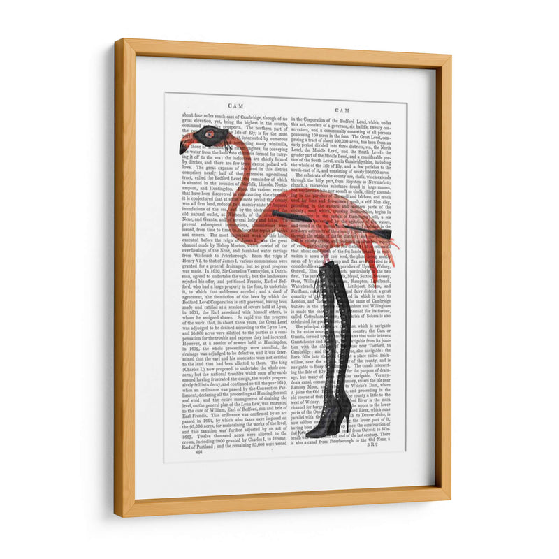 Flamenco Con Botas Pervertidas - Fab Funky | Cuadro decorativo de Canvas Lab