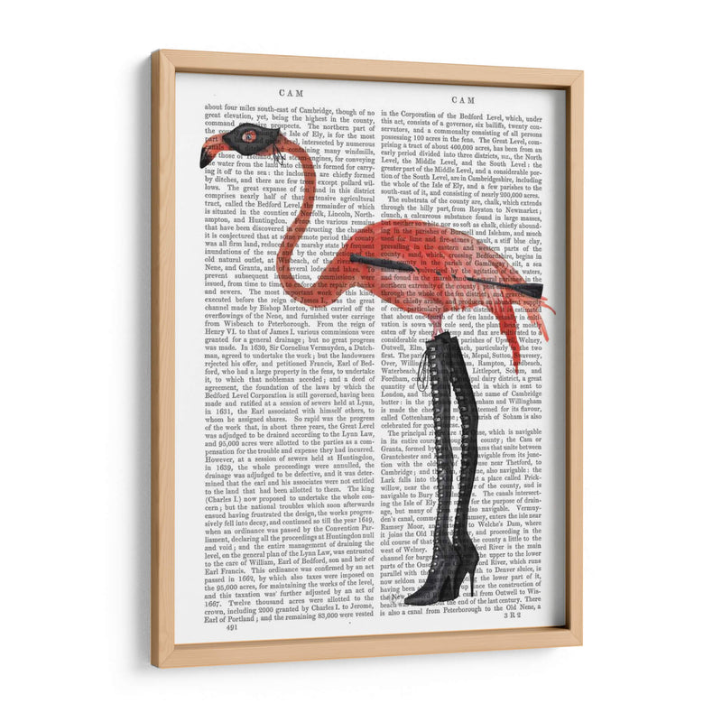 Flamenco Con Botas Pervertidas - Fab Funky | Cuadro decorativo de Canvas Lab