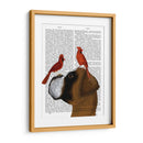 Boxeador Y Cardenales Rojos - Fab Funky | Cuadro decorativo de Canvas Lab