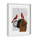 Boxeador Y Cardenales Rojos - Fab Funky | Cuadro decorativo de Canvas Lab