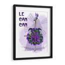 Avestruz, Lata Lata En Púrpura Y Verde. - Fab Funky | Cuadro decorativo de Canvas Lab