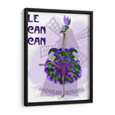 Avestruz, Lata Lata En Púrpura Y Verde. - Fab Funky | Cuadro decorativo de Canvas Lab