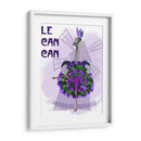 Avestruz, Lata Lata En Púrpura Y Verde. - Fab Funky | Cuadro decorativo de Canvas Lab