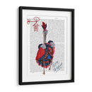 Avestruz, Puede Lata En Rojo Y Azul. - Fab Funky | Cuadro decorativo de Canvas Lab