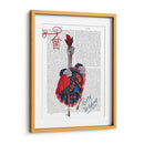 Avestruz, Puede Lata En Rojo Y Azul. - Fab Funky | Cuadro decorativo de Canvas Lab