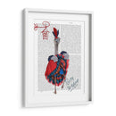 Avestruz, Puede Lata En Rojo Y Azul. - Fab Funky | Cuadro decorativo de Canvas Lab