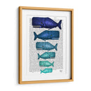 Familia De Ballenas Azules - Fab Funky | Cuadro decorativo de Canvas Lab