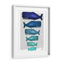 Familia De Ballenas Azules - Fab Funky | Cuadro decorativo de Canvas Lab
