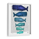 Familia De Ballenas Azules - Fab Funky | Cuadro decorativo de Canvas Lab