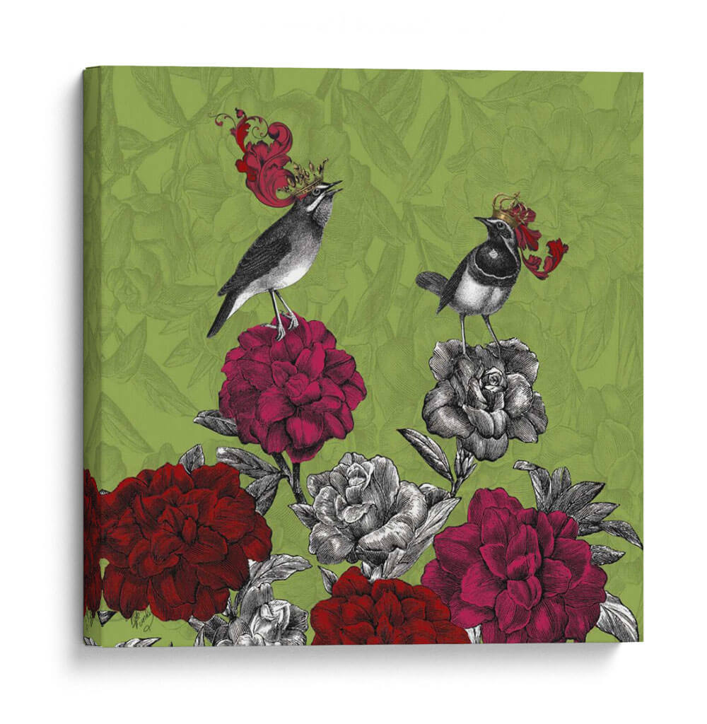 Pájaros Florecientes, Rododendro, Impresión De Arte Bellas - Fab Funky | Cuadro decorativo de Canvas Lab
