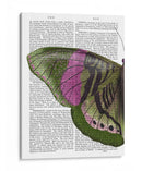 Mariposa En Verde Y Rosa A - Fab Funky | Cuadro decorativo de Canvas Lab