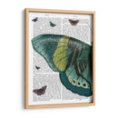 Mariposa En Turquesa Y Amarillo A - Fab Funky | Cuadro decorativo de Canvas Lab