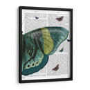 Mariposa En Turquesa Y Amarillo B - Fab Funky | Cuadro decorativo de Canvas Lab