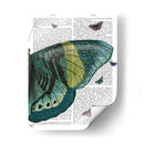 Mariposa En Turquesa Y Amarillo B - Fab Funky | Cuadro decorativo de Canvas Lab