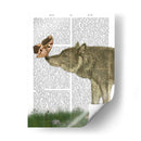 Lobo Y Polilla - Fab Funky | Cuadro decorativo de Canvas Lab