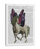 Caballo Con Alas De Mariposa - Fab Funky | Cuadro decorativo de Canvas Lab