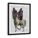 Caballo Con Alas De Mariposa - Fab Funky | Cuadro decorativo de Canvas Lab