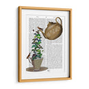 Tetera, Taza Y Mariposas. - Fab Funky | Cuadro decorativo de Canvas Lab