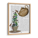 Tetera, Taza Y Mariposas. - Fab Funky | Cuadro decorativo de Canvas Lab