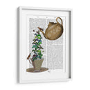 Tetera, Taza Y Mariposas. - Fab Funky | Cuadro decorativo de Canvas Lab