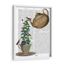 Tetera, Taza Y Mariposas. - Fab Funky | Cuadro decorativo de Canvas Lab