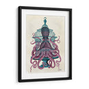 Pulpo Rosa En Jaula - Fab Funky | Cuadro decorativo de Canvas Lab
