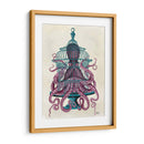 Pulpo Rosa En Jaula - Fab Funky | Cuadro decorativo de Canvas Lab