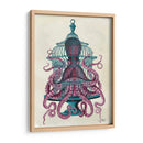 Pulpo Rosa En Jaula - Fab Funky | Cuadro decorativo de Canvas Lab