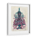 Pulpo Rosa En Jaula - Fab Funky | Cuadro decorativo de Canvas Lab