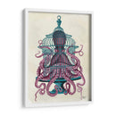 Pulpo Rosa En Jaula - Fab Funky | Cuadro decorativo de Canvas Lab