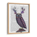 Búho Con Astas Psicodélicas - Fab Funky | Cuadro decorativo de Canvas Lab