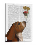 Basset Hound Helado - Fab Funky | Cuadro decorativo de Canvas Lab
