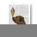 Helado De Terrier Fronterizo - Fab Funky | Cuadro decorativo de Canvas Lab