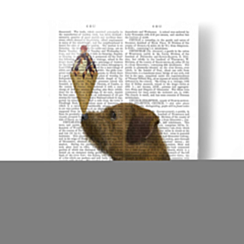 Helado De Terrier Fronterizo - Fab Funky | Cuadro decorativo de Canvas Lab