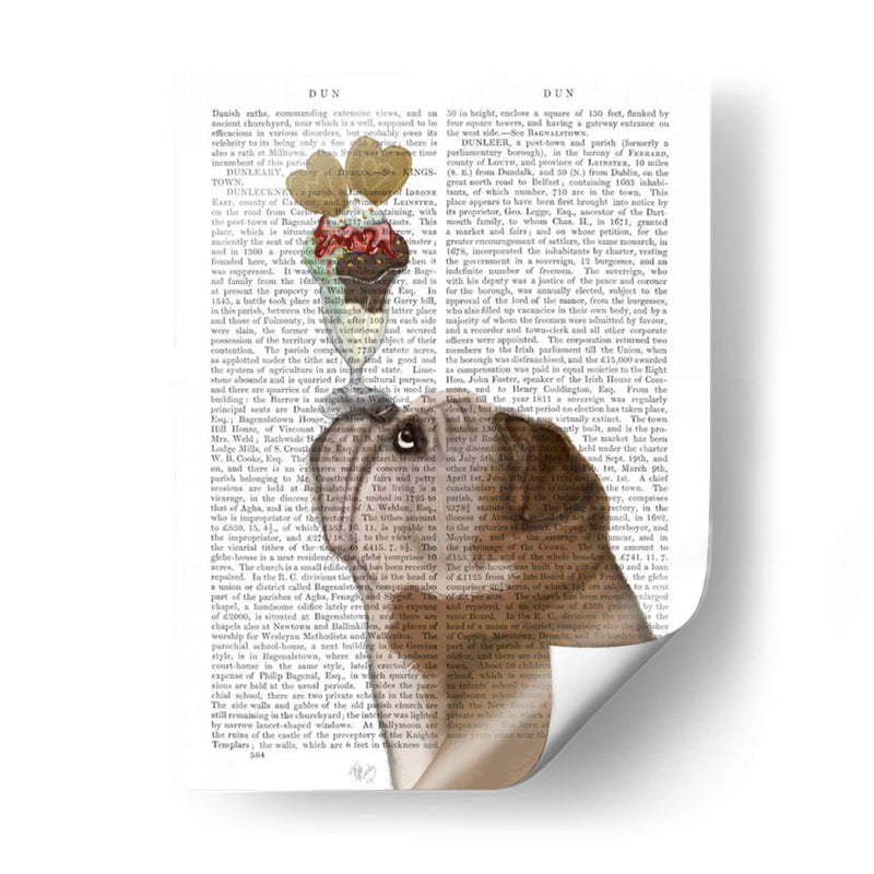 Helado De Bulldog Inglés - Fab Funky | Cuadro decorativo de Canvas Lab