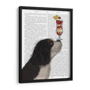 Cavalier King Charles, Blanco Negro, Helado - Fab Funky | Cuadro decorativo de Canvas Lab
