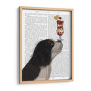 Cavalier King Charles, Blanco Negro, Helado - Fab Funky | Cuadro decorativo de Canvas Lab