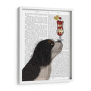 Cavalier King Charles, Blanco Negro, Helado - Fab Funky | Cuadro decorativo de Canvas Lab