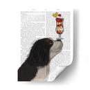 Cavalier King Charles, Blanco Negro, Helado - Fab Funky | Cuadro decorativo de Canvas Lab
