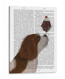 Cavalier King Charles, Blanco Marrón, Helado - Fab Funky | Cuadro decorativo de Canvas Lab