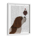 Cavalier King Charles, Blanco Marrón, Helado - Fab Funky | Cuadro decorativo de Canvas Lab