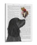 Cocker Spaniel, Negro, Helado - Fab Funky | Cuadro decorativo de Canvas Lab