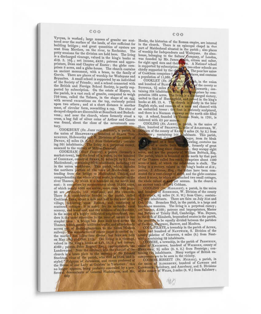 Cocker Spaniel, Golden, Helado - Fab Funky | Cuadro decorativo de Canvas Lab