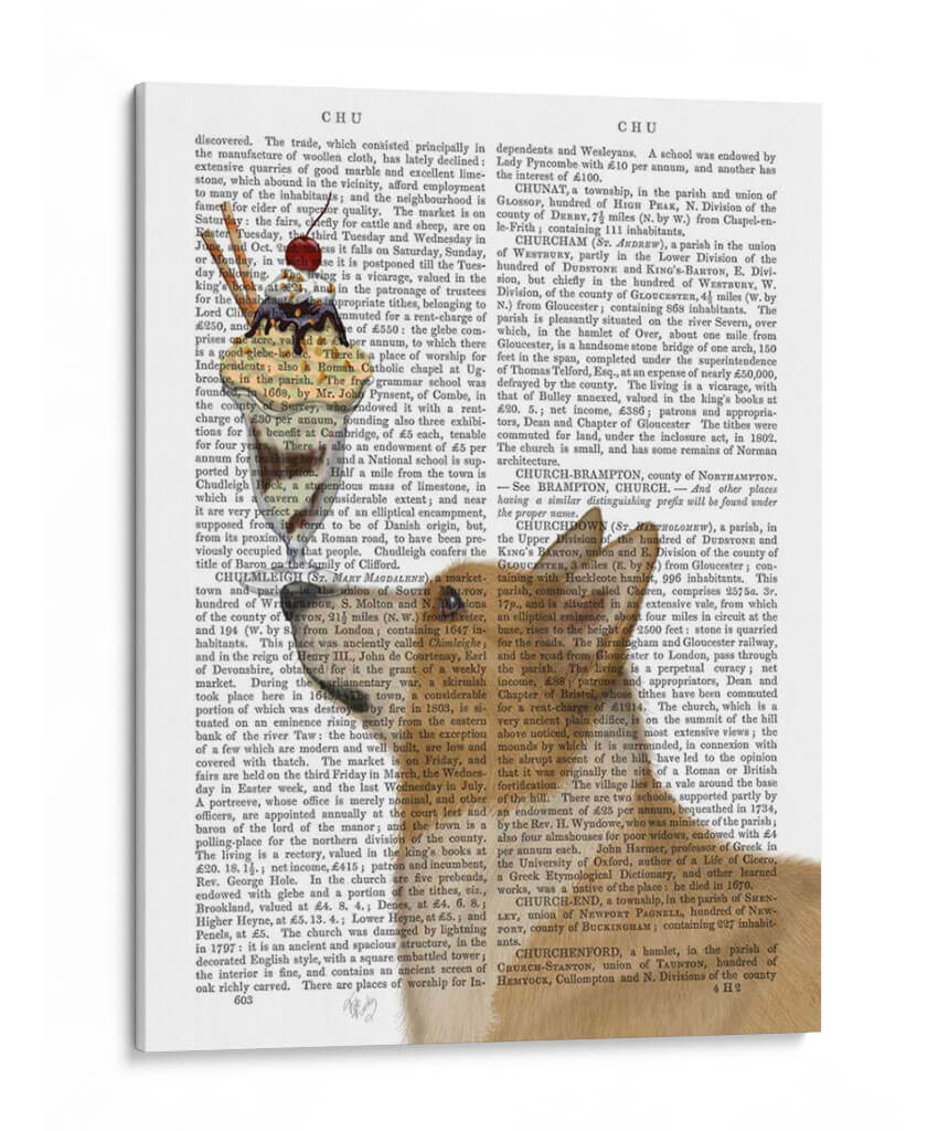 Corgi, Tan, Helado - Fab Funky | Cuadro decorativo de Canvas Lab