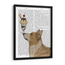 Corgi, Tan, Helado - Fab Funky | Cuadro decorativo de Canvas Lab