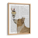 Corgi, Tan, Helado - Fab Funky | Cuadro decorativo de Canvas Lab