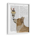 Corgi, Tan, Helado - Fab Funky | Cuadro decorativo de Canvas Lab