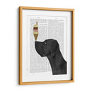 Gran Danés, Negro, Helado. - Fab Funky | Cuadro decorativo de Canvas Lab