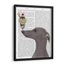 Greyhound, Gris, Helado. - Fab Funky | Cuadro decorativo de Canvas Lab